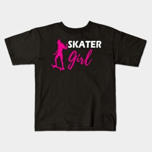 Skateboarder Girl - Skater Girl w Kids T-Shirt